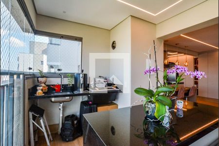 Varanda da Sala de apartamento para alugar com 3 quartos, 128m² em Vila Gilda, Santo André