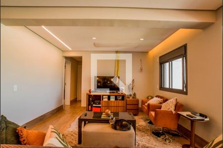 Sala de apartamento para alugar com 3 quartos, 128m² em Vila Gilda, Santo André