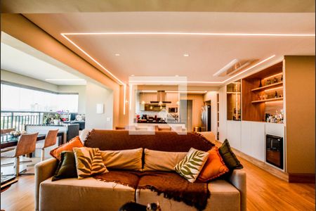 Sala de apartamento para alugar com 3 quartos, 128m² em Vila Gilda, Santo André