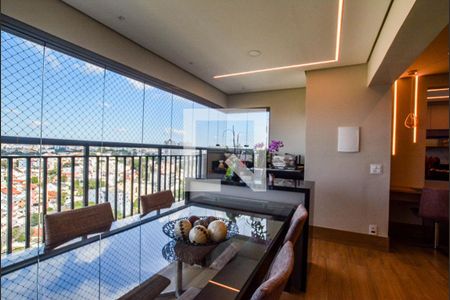 Varanda da Sala de apartamento para alugar com 3 quartos, 128m² em Vila Gilda, Santo André