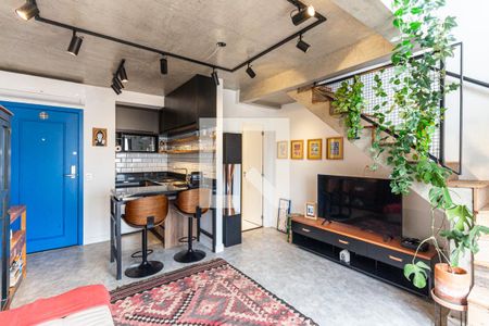 Sala de kitnet/studio à venda com 1 quarto, 48m² em República, São Paulo