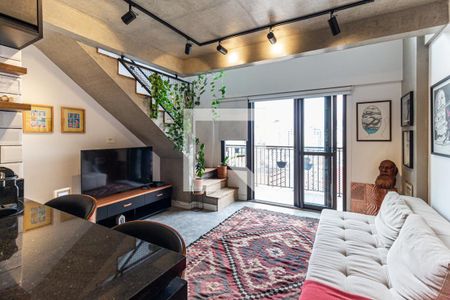 Sala de kitnet/studio à venda com 1 quarto, 48m² em República, São Paulo