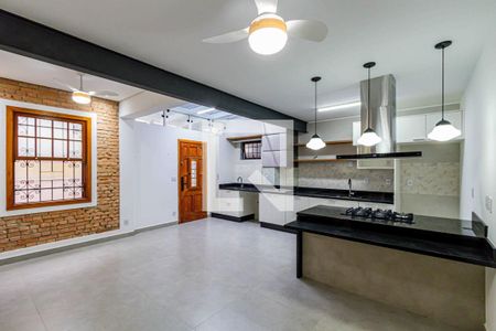 Sala/cozinha de casa de condomínio para alugar com 2 quartos, 94m² em Pompeia, São Paulo