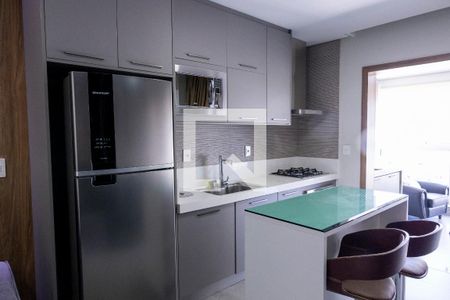 Sala/cozinha de apartamento para alugar com 1 quarto, 47m² em Parque Campolim, Sorocaba