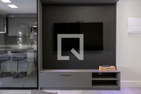 Sala/cozinha de apartamento para alugar com 1 quarto, 47m² em Parque Campolim, Sorocaba