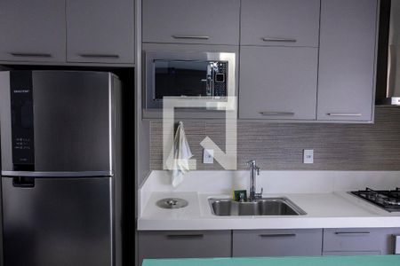 Sala/cozinha de apartamento para alugar com 1 quarto, 47m² em Parque Campolim, Sorocaba