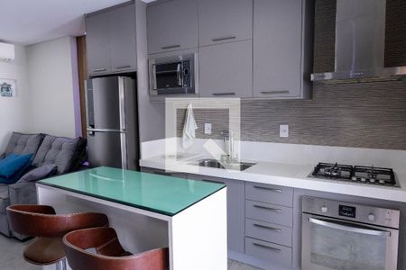 Sala/cozinha de apartamento para alugar com 1 quarto, 47m² em Parque Campolim, Sorocaba