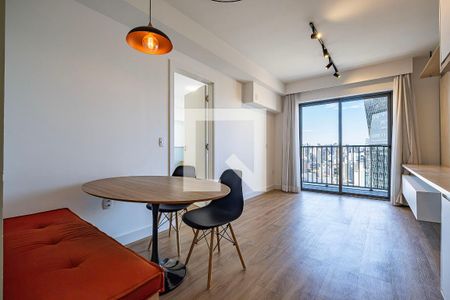 Sala/Cozinha de apartamento para alugar com 1 quarto, 54m² em Pinheiros, São Paulo