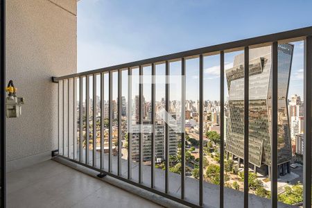 Sala/Cozinha - Varanda de apartamento para alugar com 1 quarto, 54m² em Pinheiros, São Paulo