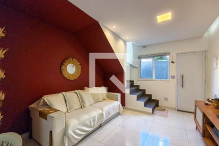 Sala de casa de condomínio para alugar com 2 quartos, 60m² em Aviação, Praia Grande
