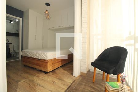 Varanda do Studio de apartamento para alugar com 1 quarto, 28m² em Liberdade, São Paulo