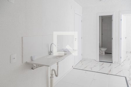 Sala/Cozinha de apartamento para alugar com 2 quartos, 31m² em Jardim Caravelas, São Paulo