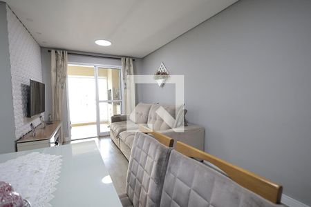 Sala de apartamento à venda com 3 quartos, 77m² em Campestre, Santo André