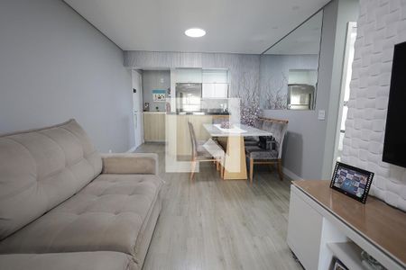 Sala de apartamento à venda com 3 quartos, 77m² em Campestre, Santo André