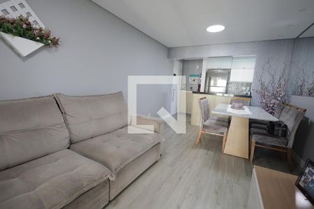 Sala de apartamento à venda com 3 quartos, 77m² em Campestre, Santo André