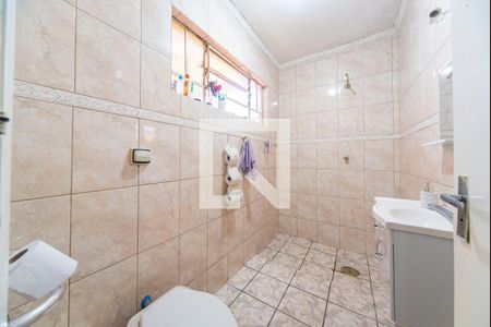 Banheiro Social de casa à venda com 3 quartos, 173m² em Vila Guaraciaba, Santo André