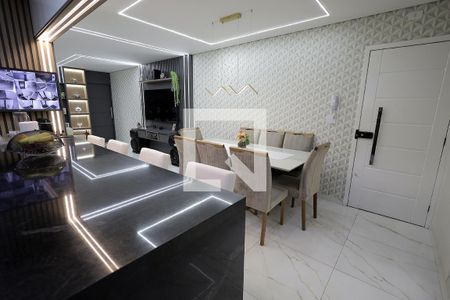 Sala de apartamento à venda com 3 quartos, 100m² em Parque das Nações, Santo André
