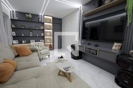 Sala de apartamento à venda com 3 quartos, 100m² em Parque das Nações, Santo André