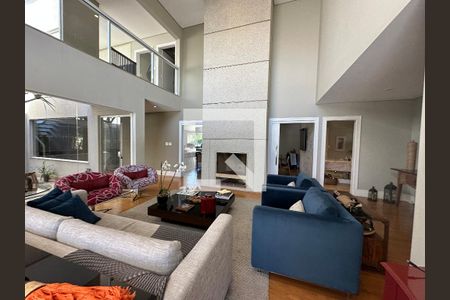 Sala de casa de condomínio à venda com 6 quartos, 1200m² em Residencial Morada dos Lagos, Barueri
