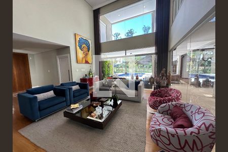 Sala de casa de condomínio à venda com 6 quartos, 1200m² em Residencial Morada dos Lagos, Barueri