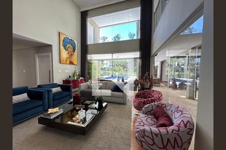 Sala de casa de condomínio à venda com 6 quartos, 1200m² em Residencial Morada dos Lagos, Barueri