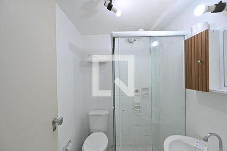 Banheiro Social de kitnet/studio à venda com 1 quarto, 29m² em Vila Clementino, São Paulo