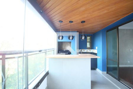 Varanda da Sala de apartamento à venda com 4 quartos, 225m² em Vila Andrade, São Paulo