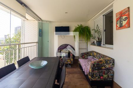 Varanda da Sala de apartamento à venda com 3 quartos, 106m² em Chácara Califórnia, São Paulo