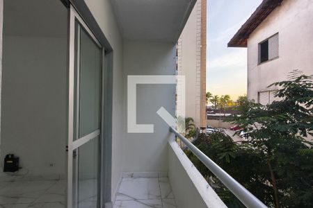 Sacada  de apartamento para alugar com 3 quartos, 60m² em Vila Antartica, Praia Grande