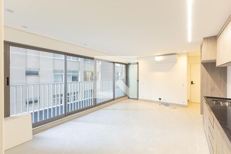 Sala/Cozinha de apartamento à venda com 2 quartos, 67m² em Indianópolis, São Paulo