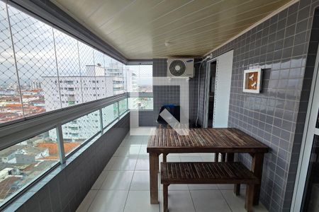 Varanda de apartamento para alugar com 3 quartos, 115m² em Cidade Ocian, Praia Grande