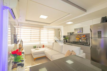 Sala/Cozinha de apartamento à venda com 2 quartos, 53m² em Fátima, Canoas