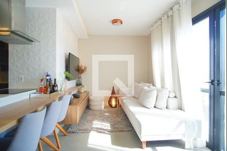 Sala de apartamento à venda com 1 quarto, 47m² em Jardim do Salso, Porto Alegre