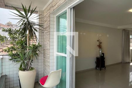 Varanda da Sala de casa para alugar com 5 quartos, 287m² em Aparecida, Santos