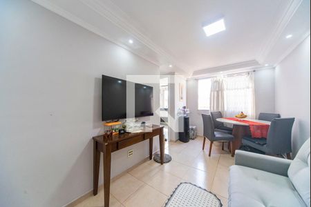 Sala de apartamento à venda com 1 quarto, 48m² em Parque Sao Vicente, Santo André