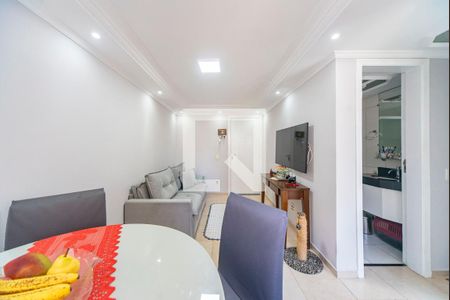 Sala de apartamento à venda com 1 quarto, 48m² em Parque Sao Vicente, Santo André
