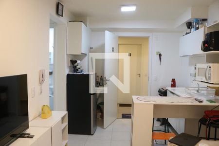 Sala e Cozinha Integrada de apartamento à venda com 2 quartos, 35m² em Várzea da Barra Funda, São Paulo