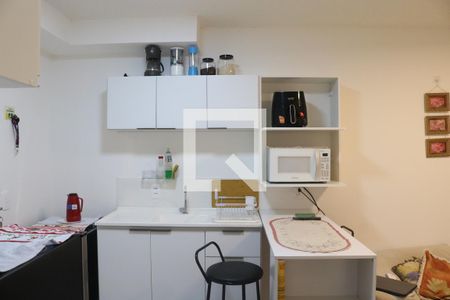 Sala e Cozinha Integrada de apartamento à venda com 2 quartos, 35m² em Várzea da Barra Funda, São Paulo