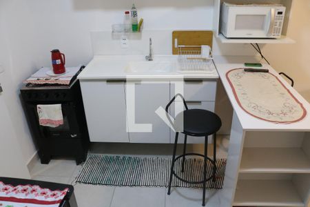 Sala e Cozinha Integrada de apartamento à venda com 2 quartos, 35m² em Várzea da Barra Funda, São Paulo