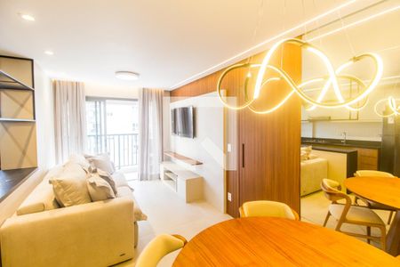 Sala  de apartamento para alugar com 1 quarto, 53m² em Alphaville Industrial, Barueri