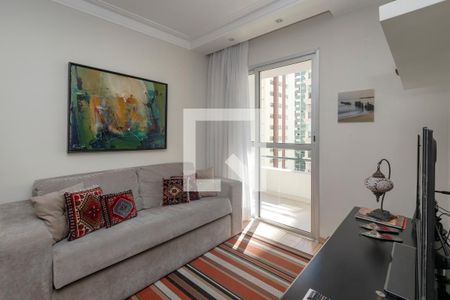 Sala de apartamento à venda com 2 quartos, 65m² em Campo Belo, São Paulo