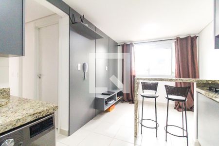 Sala/Cozinha de apartamento para alugar com 2 quartos, 32m² em Fazenda Aricanduva, São Paulo