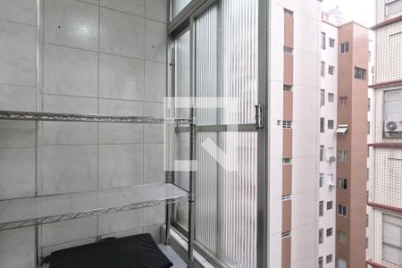 Varanda da Sala de apartamento para alugar com 1 quarto, 50m² em José Menino, Santos