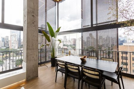 Sala de apartamento para alugar com 1 quarto, 90m² em Vila Nova Conceição, São Paulo