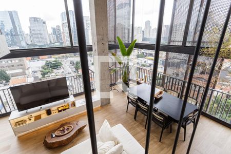 Sala de apartamento para alugar com 1 quarto, 90m² em Vila Nova Conceição, São Paulo