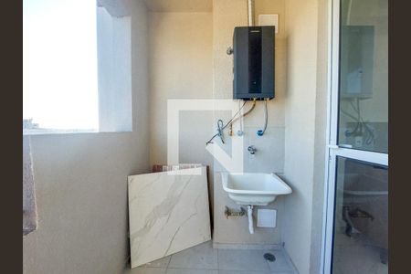 Varanda da Sala/Cozinha de apartamento para alugar com 2 quartos, 44m² em Santo Amaro, São Paulo
