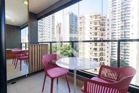 Studio - Varanda de kitnet/studio para alugar com 1 quarto, 40m² em Campo Belo, São Paulo