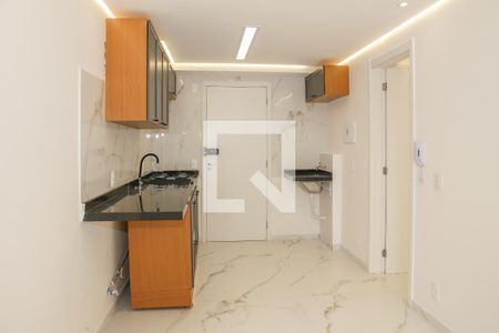 Sala e Cozinha de apartamento para alugar com 1 quarto, 28m² em Várzea da Barra Funda, São Paulo