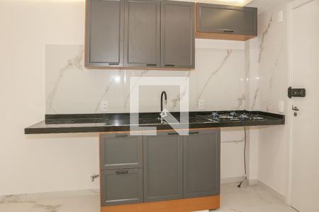 Sala e Cozinha de apartamento para alugar com 1 quarto, 28m² em Várzea da Barra Funda, São Paulo