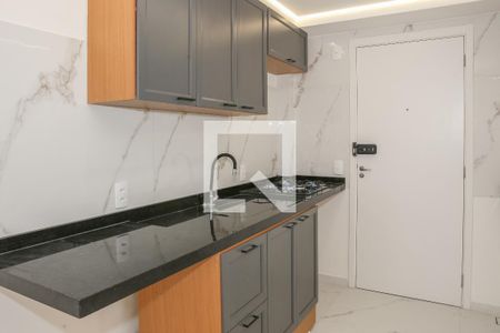 Sala e Cozinha de apartamento para alugar com 1 quarto, 28m² em Várzea da Barra Funda, São Paulo